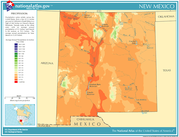 New Mexico Rainfall 2023 Annual New Mexico Rainfall, Severe Weather And Climate Data