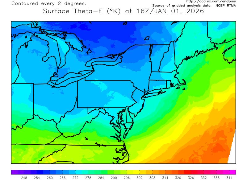 Current Northeast US CAPE Analysis