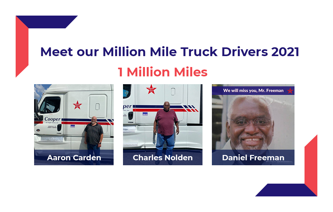 Memphis Truck Driving Jobs Meet our One Million Mile Truck Drivers