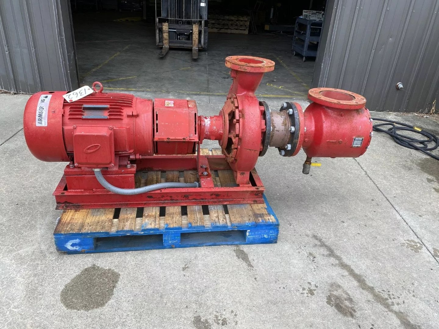 50 HP, 1122 GPM AT 127 FT OF WATER HEAD, ARMSTRONG WATER PUMP MODEL 8 X