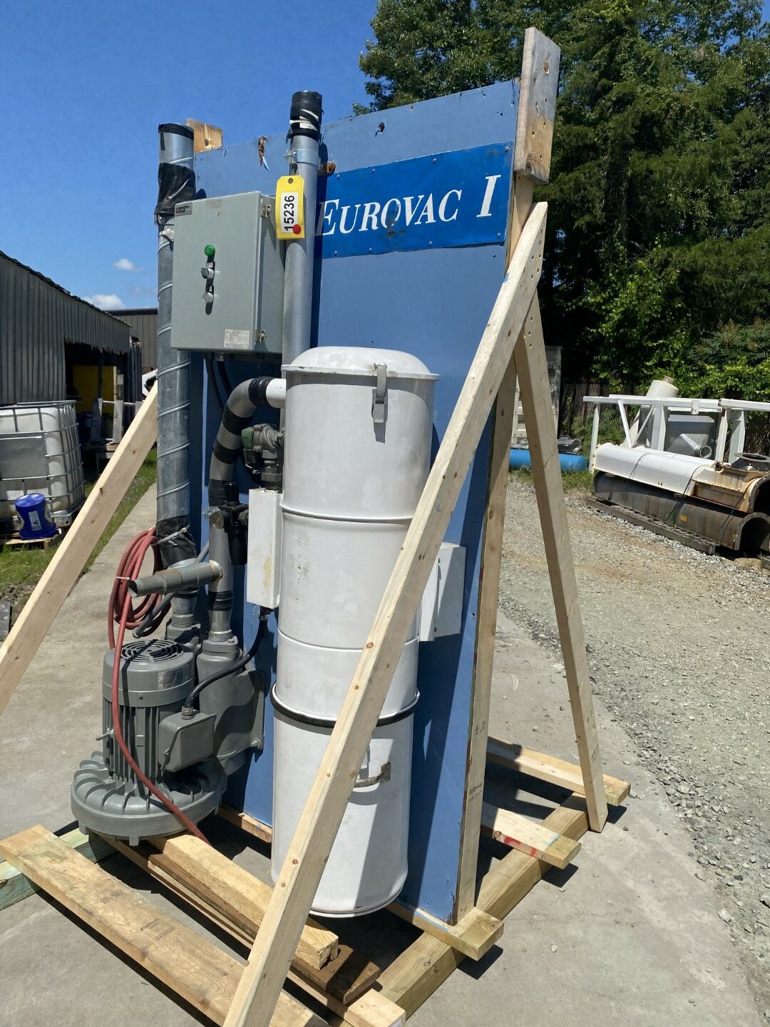 Used 388 CFM Eurovac I Industrial Central Vacuum System 10 HP Cooper