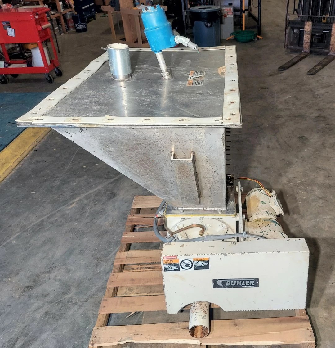 10” X 10” BUHLER ROTARY AIRLOCK W/ PNEUMATIC CONVEYING ADAPTER Cooper