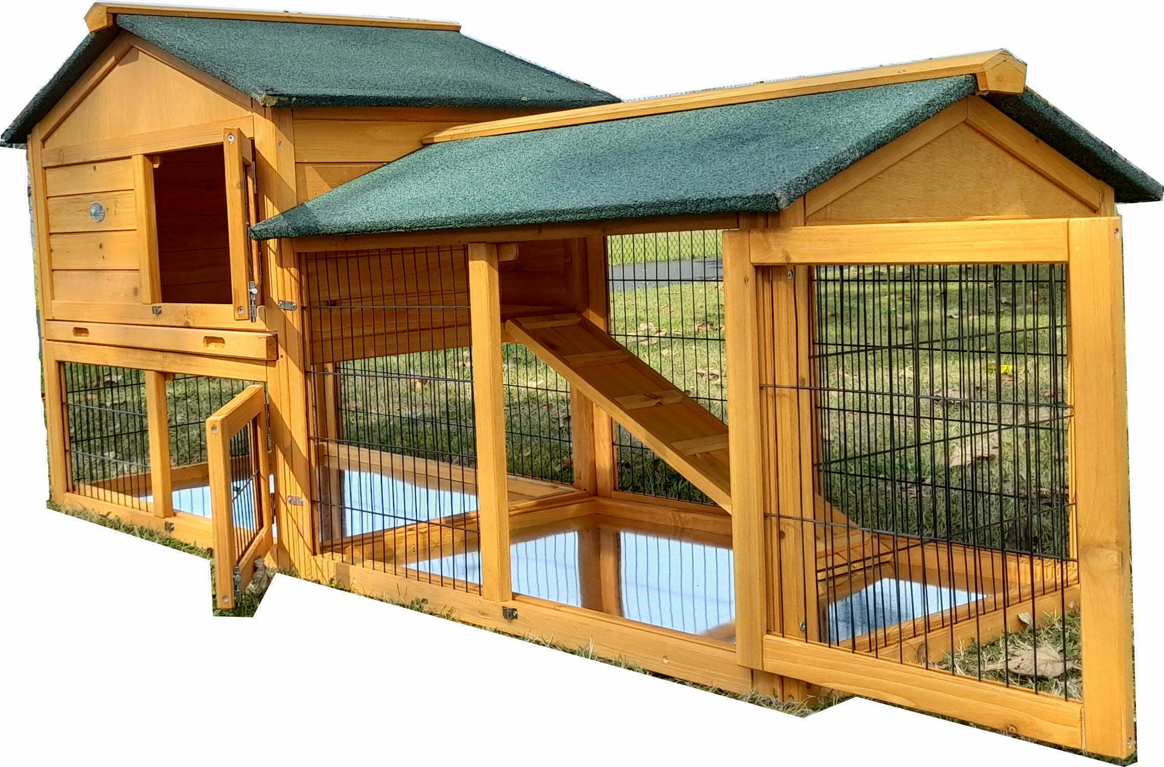 Wider Shadow XXL Natural Rabbit Hutch Coops & Hutches UK