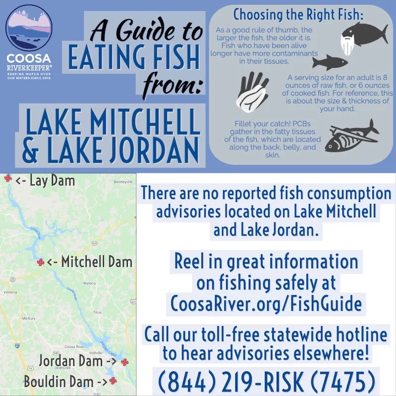 2020 Fish Consumption Advisories Lake By Lake Coosa Riverkeeper