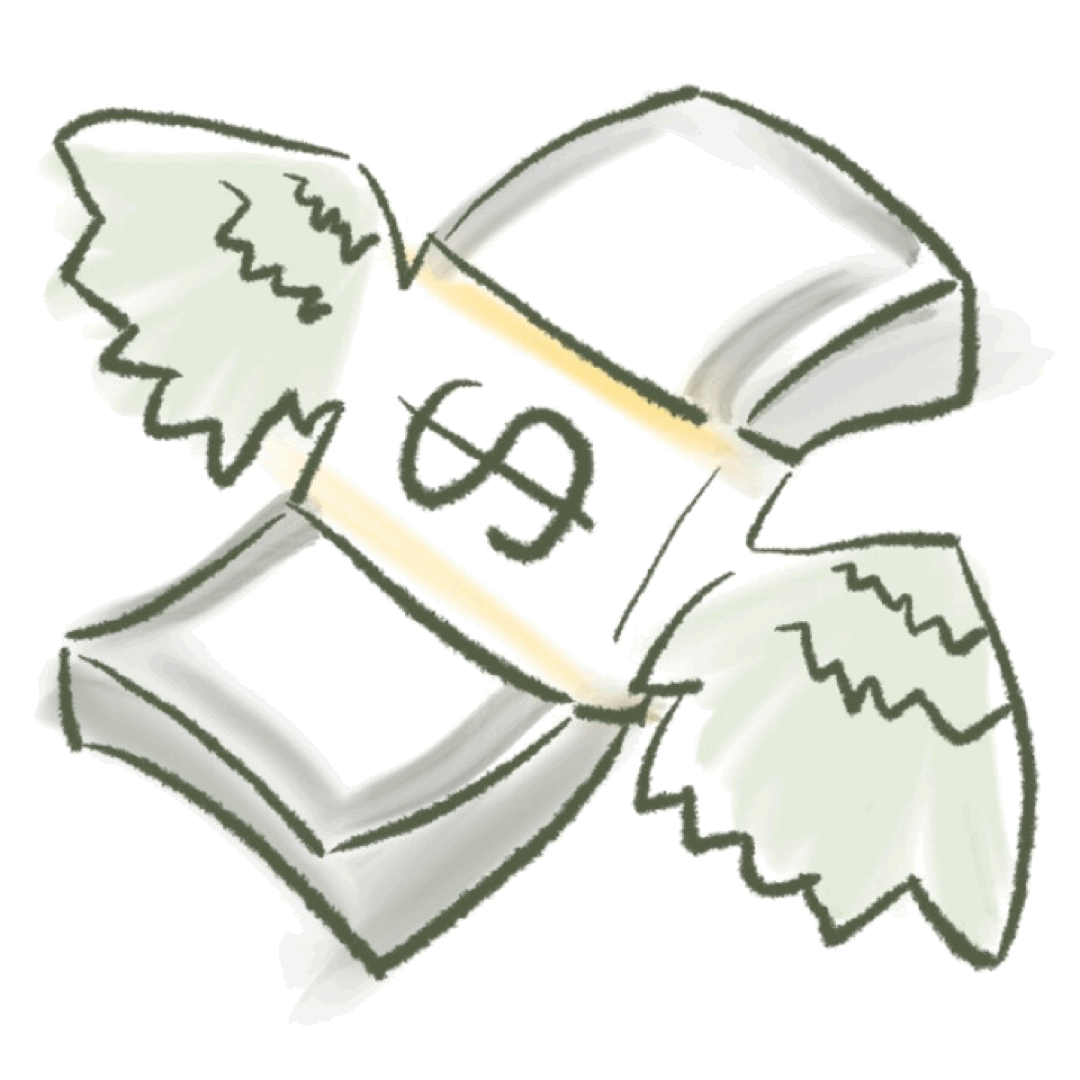 Flying Money Animated Gif