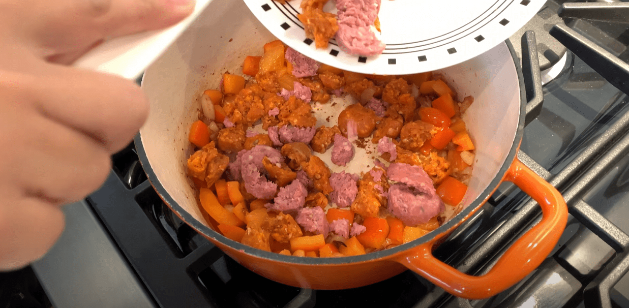 We copied Gordon Ramsay's Spicy Sausage Rice Coouge