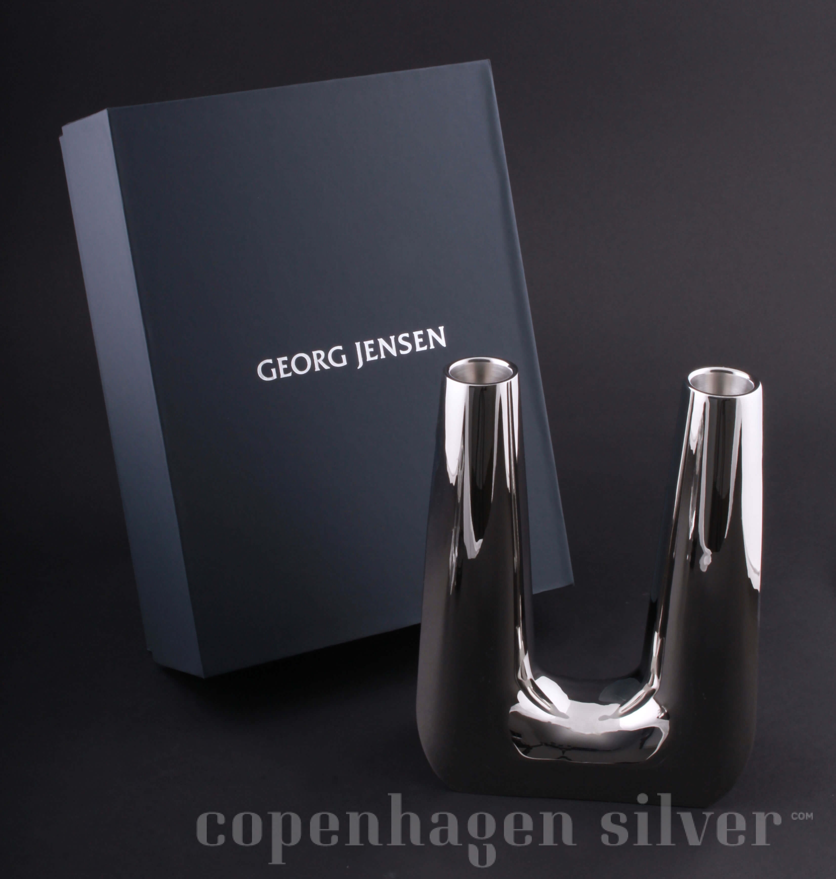 JENSEN Candle Holder Copenhagen Silver