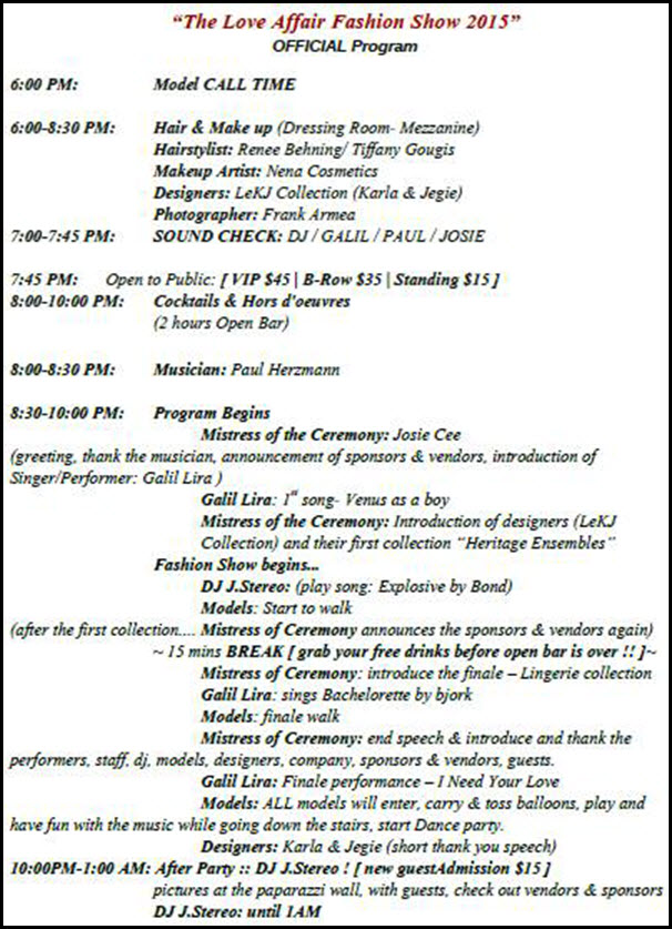 The Love Affair Fashion Show Copernicus Center