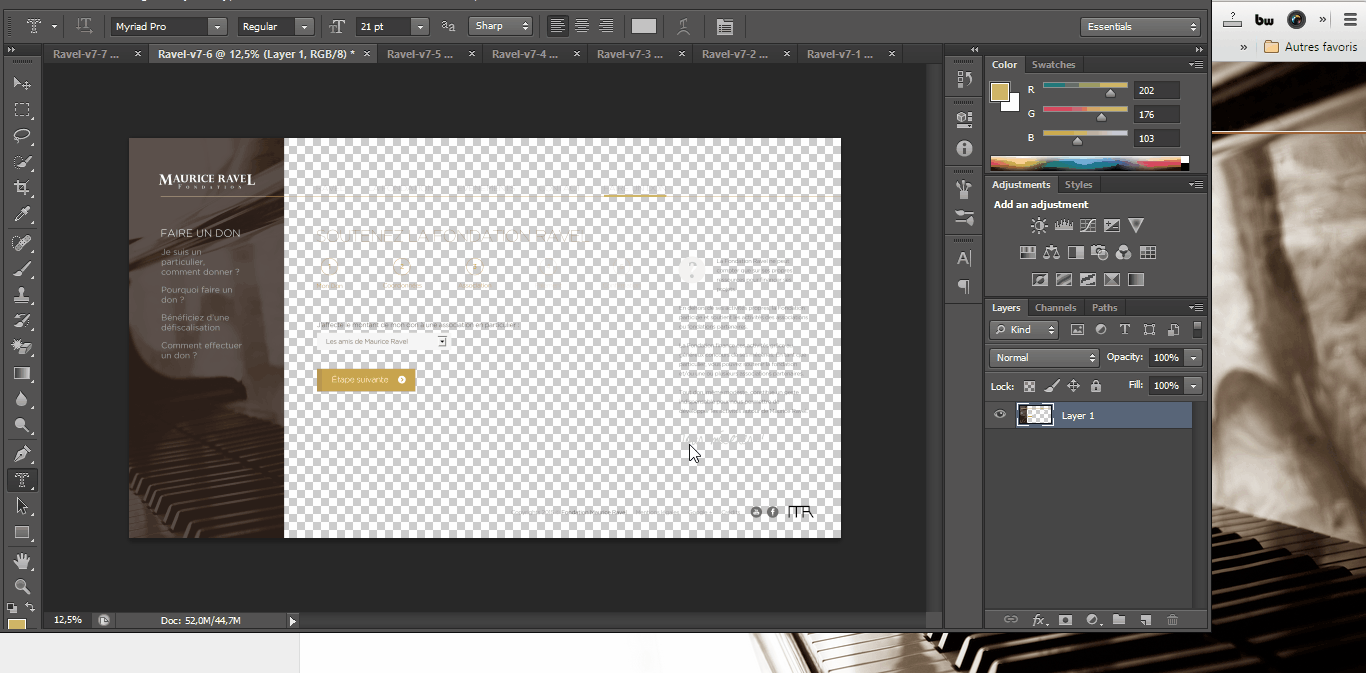 Rajouter un fond blanc à vos PSD transparents Copier coller