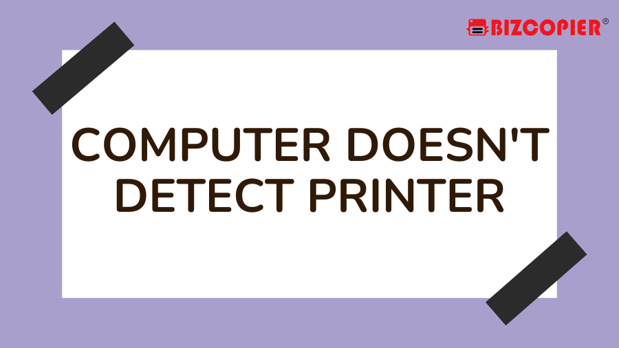 Computer Doesn’t Detect Printer Ricoh Color MFP/Photocopier Rent