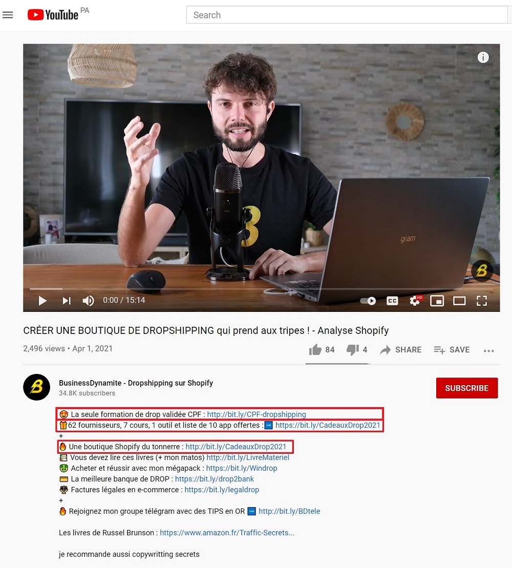 Vidéo Youtube Copier Coller