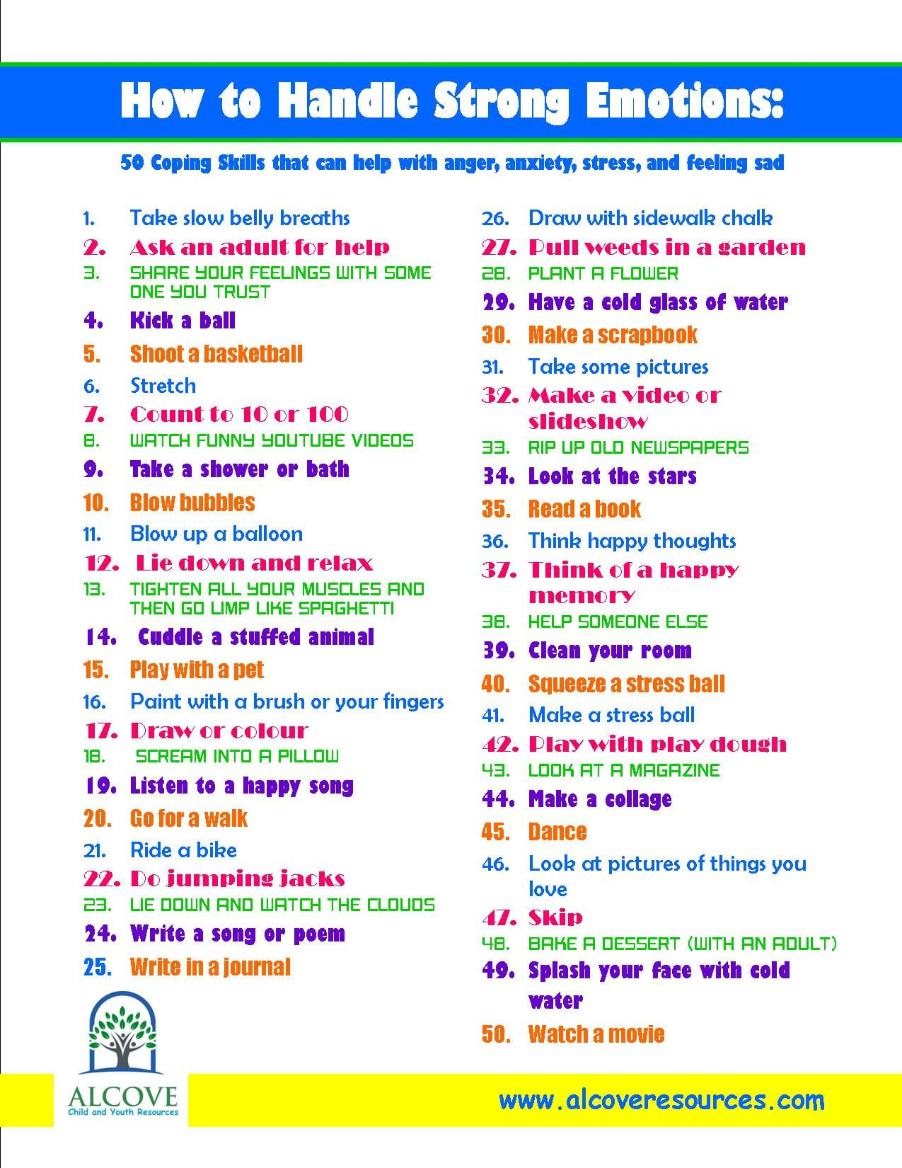 Coping Skills For Depression Worksheets PDF Coping Skills Worksheets