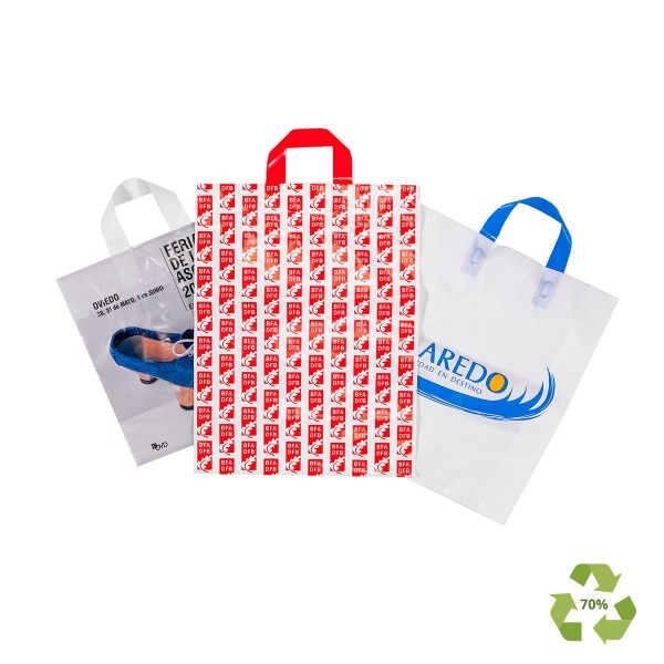Plastic bags with customizable loop manufacturer Coplasem