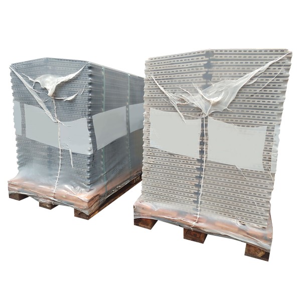Retractable plastic covers for pallets or thermoretractile covers