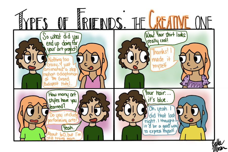 The Sidekick Strips 22 “Types of Friends The Creative One” Coppell
