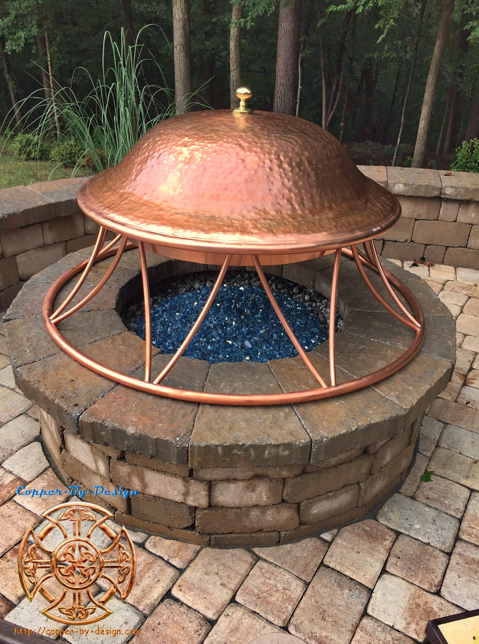 CBD's Copper Fire Pit Cover Price & Photo page