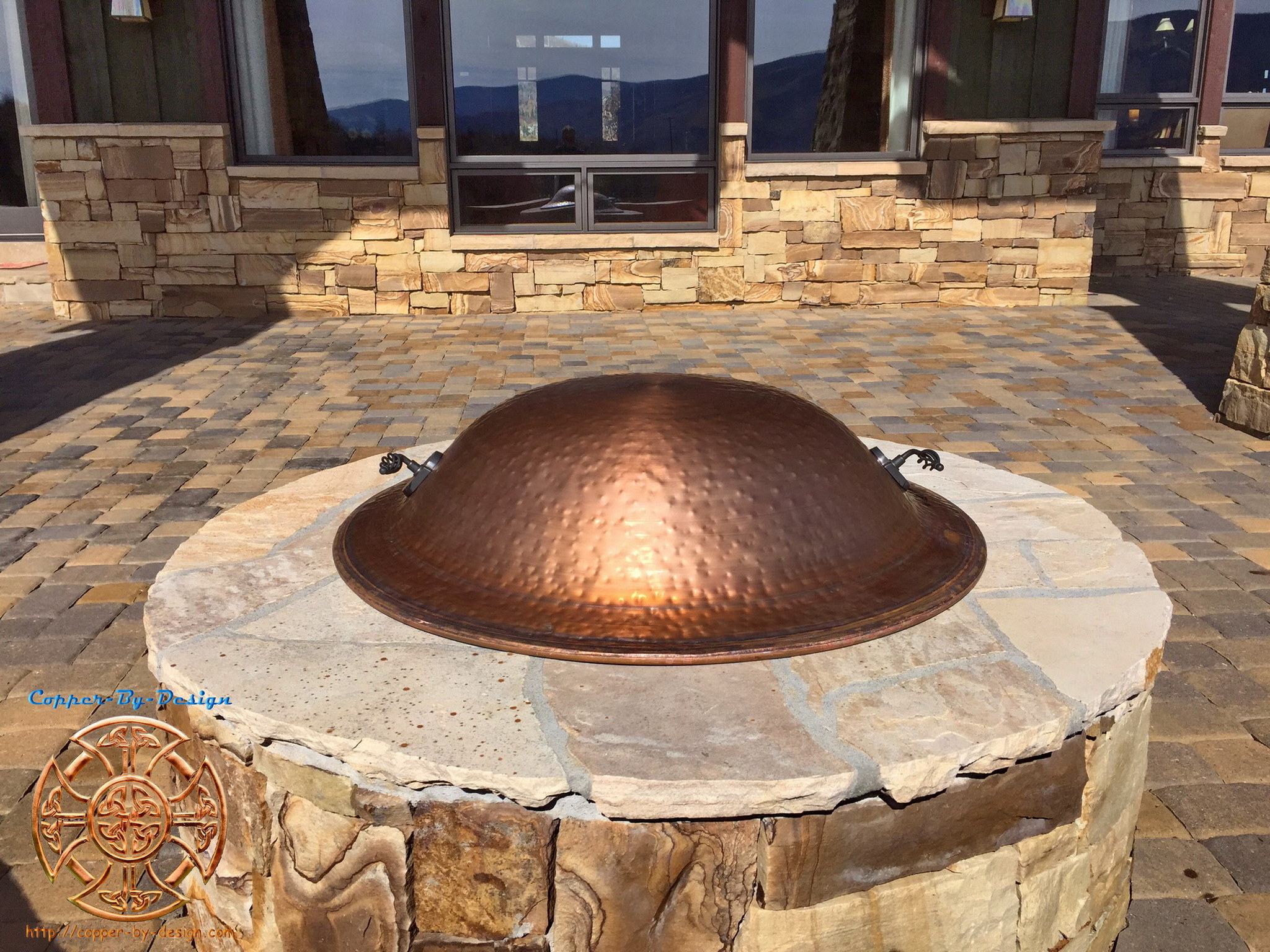 CBD's Copper Fire Pit Cover Price & Photo page