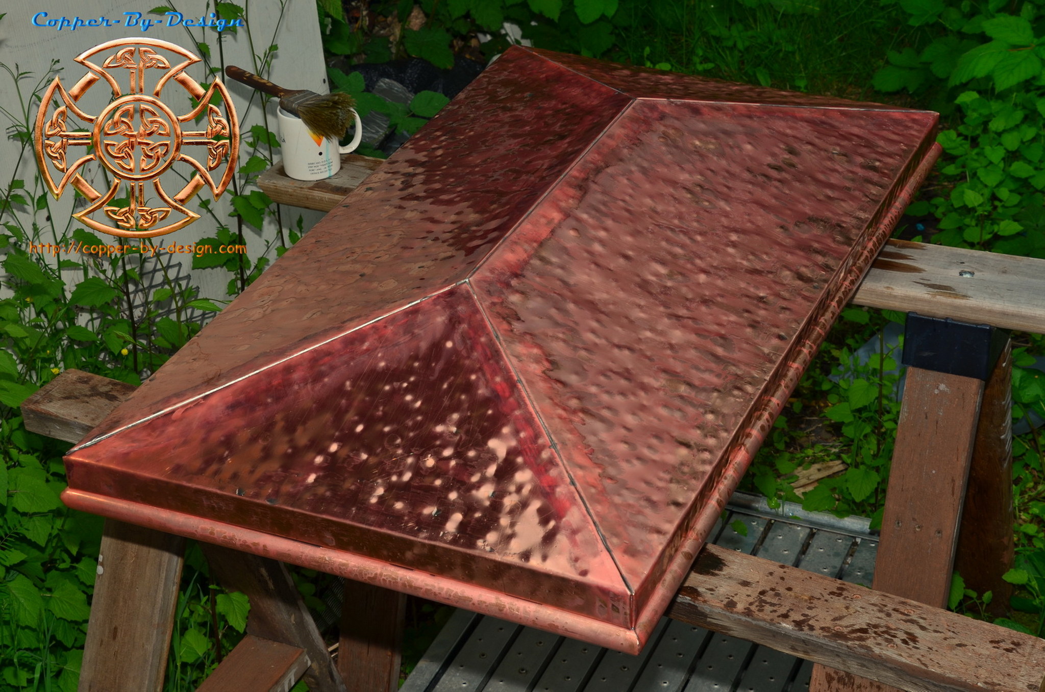 CBD's Copper Fire Pit Cover Price & Photo page