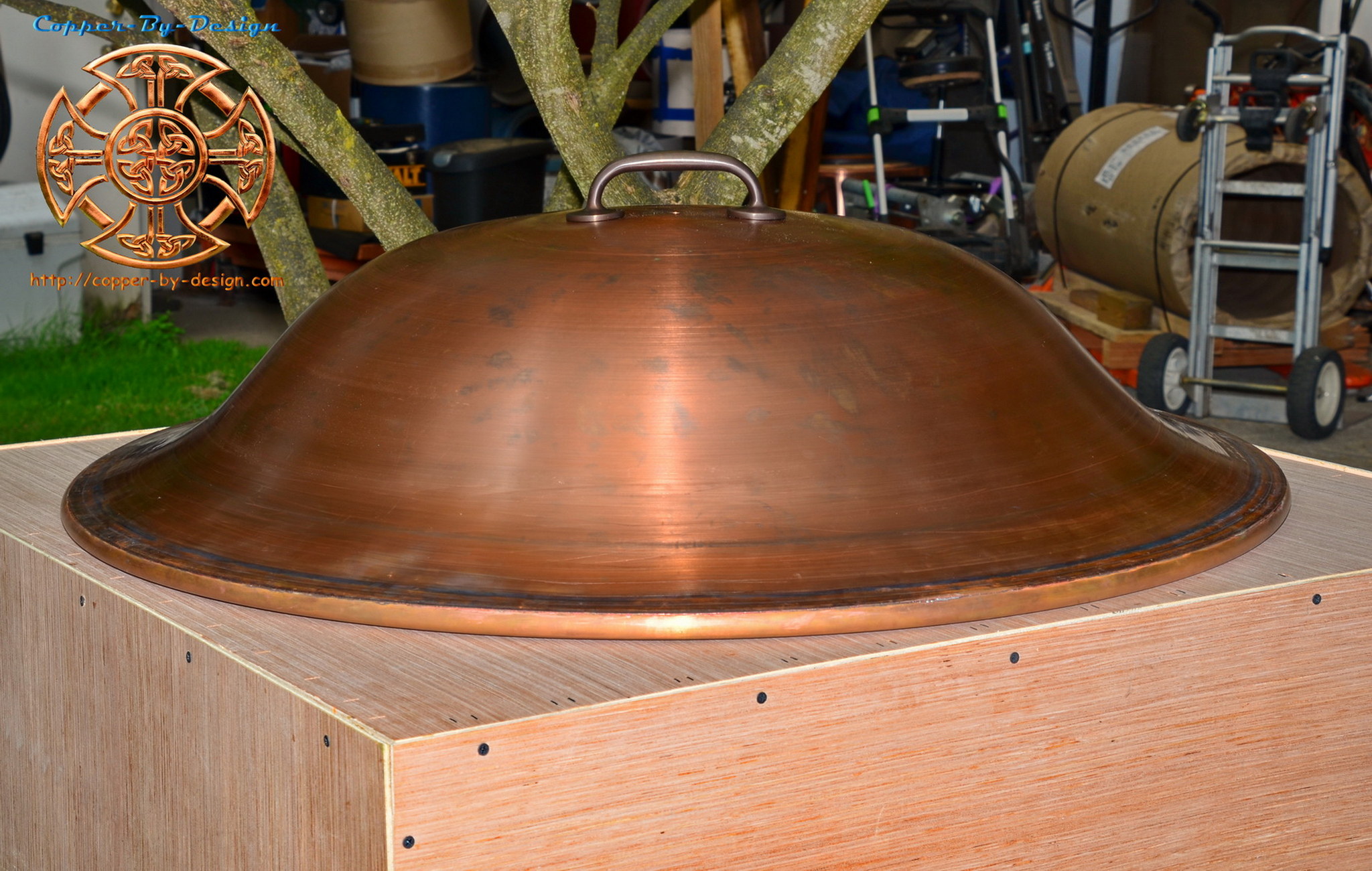 CBD's Copper Fire Pit Cover Price & Photo page