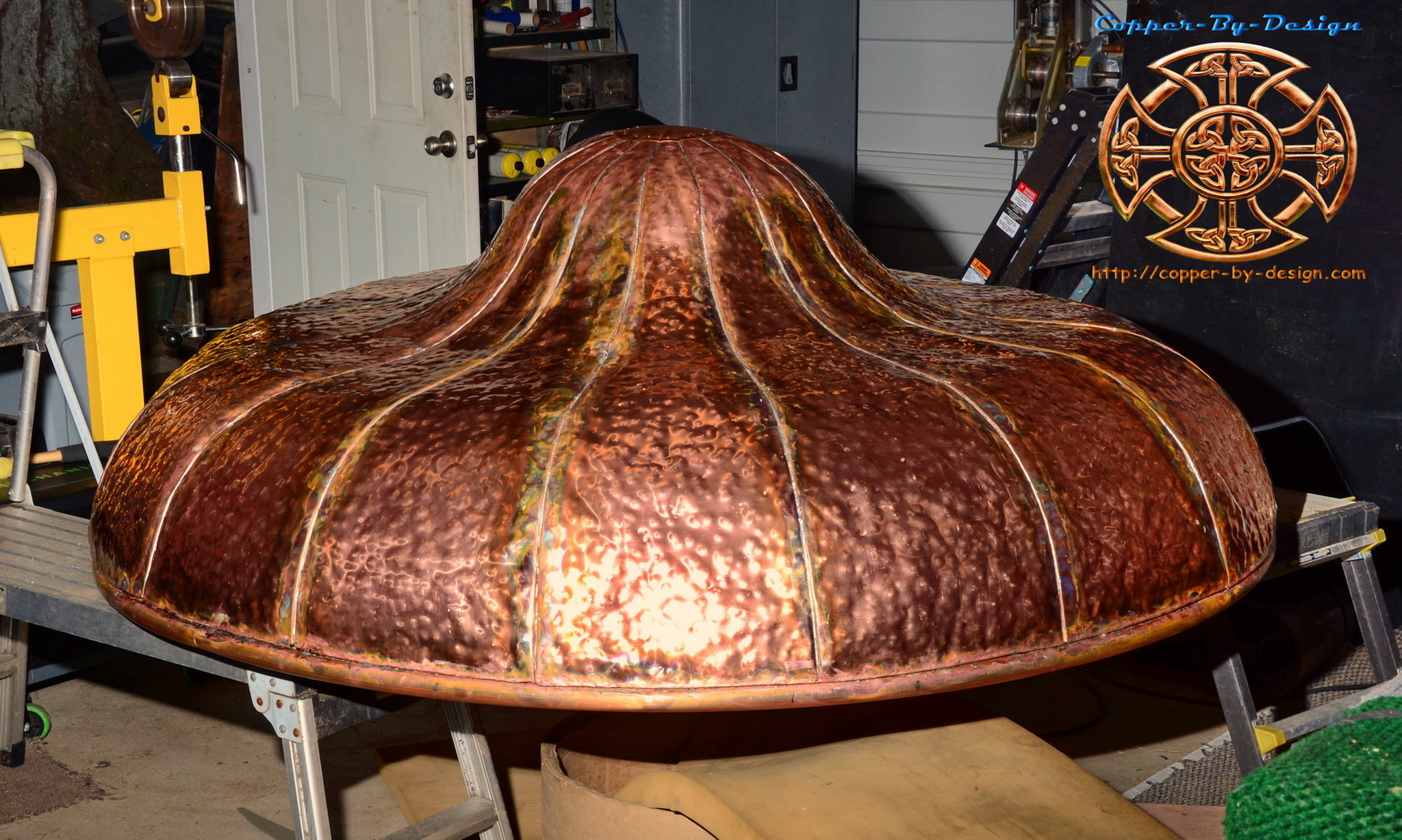 CBD's Copper Fire Pit Cover Price & Photo page