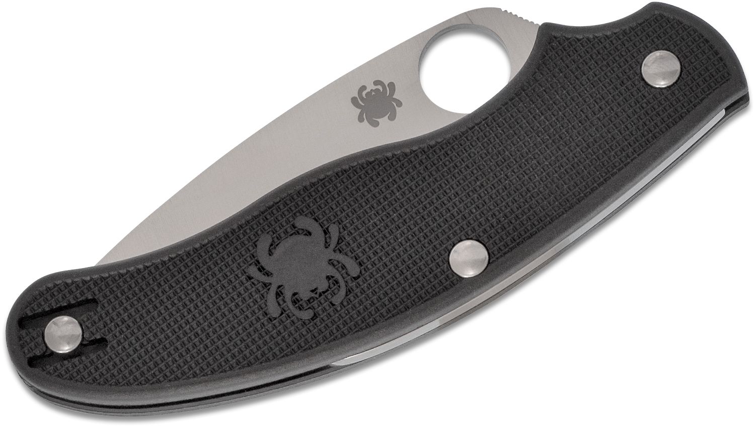 Spyderco UK Penknife Slip Joint 3″ Plain Full Flat Ground CTSBD1N Leaf
