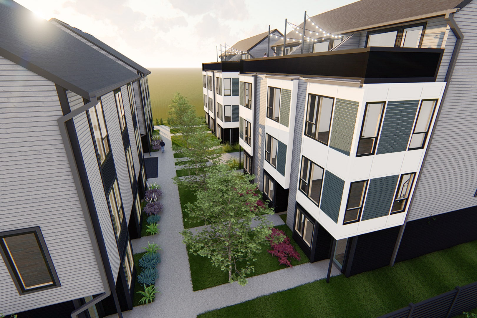 Luxury Townhomes in Southend Charlotte Bronson Square