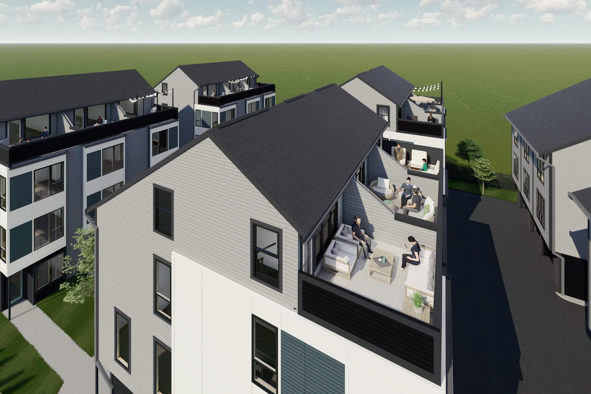 Luxury Townhomes in Southend Charlotte Bronson Square