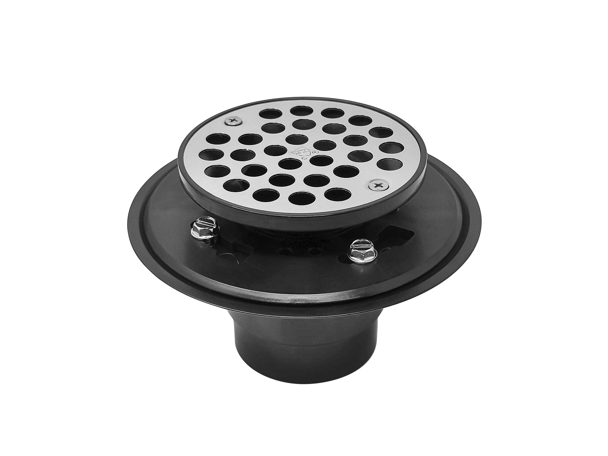 Low Profile Adjustable Shower Drain w/ Reversible Clamping Ring