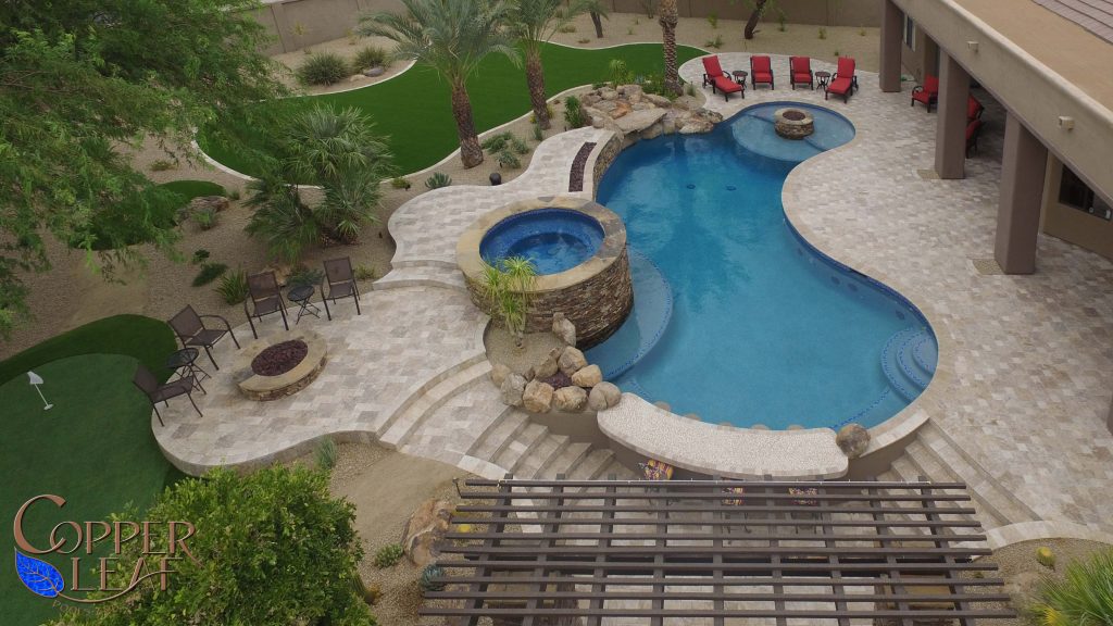 Custom Pool in Scottsdale, AZ Copper Leaf Pools