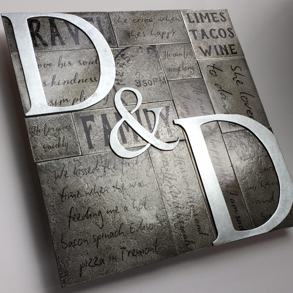 Metal Letter Art by Copper Leaf Studios