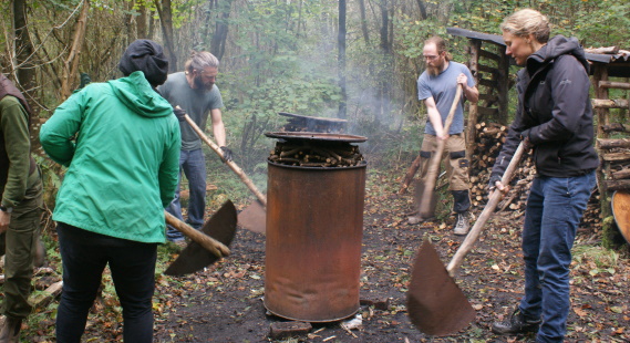 Charcoal Making Coppicewood College
