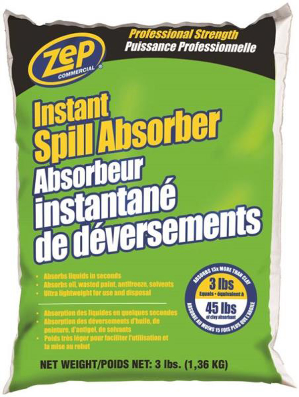 Spill Absorber, Instant, 3 lb bag, ZEP Products Copp's Buildall