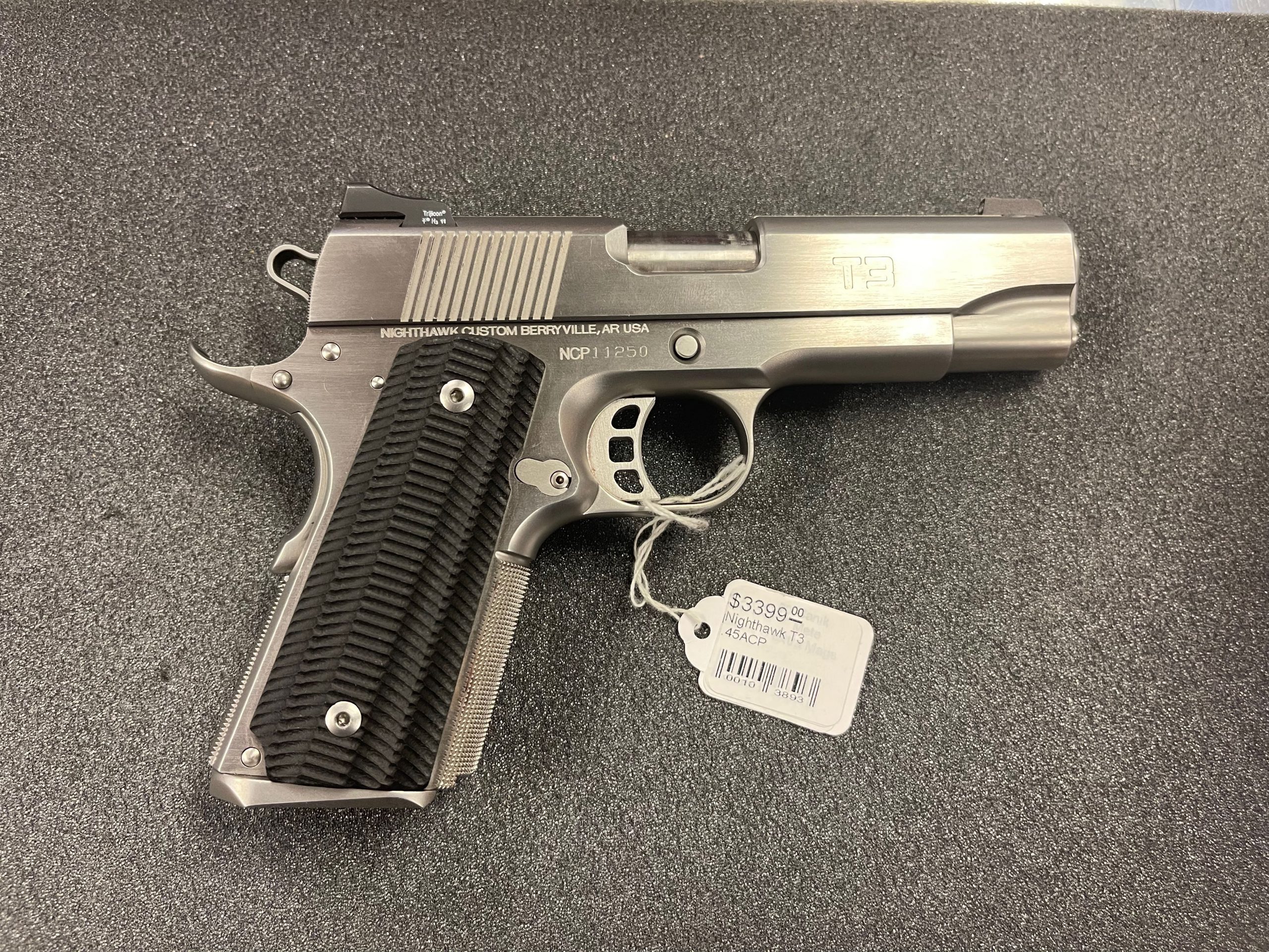 Nighthawk Custom 1911 T3 .45ACP Stainless C.O.P.S .