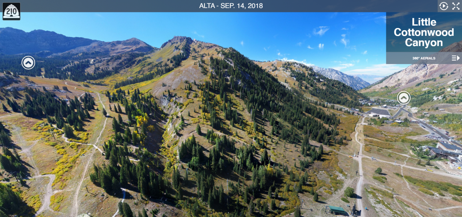 Aerial 360° Virtual Tours of Little Cottonwood Canyon Coptershotz