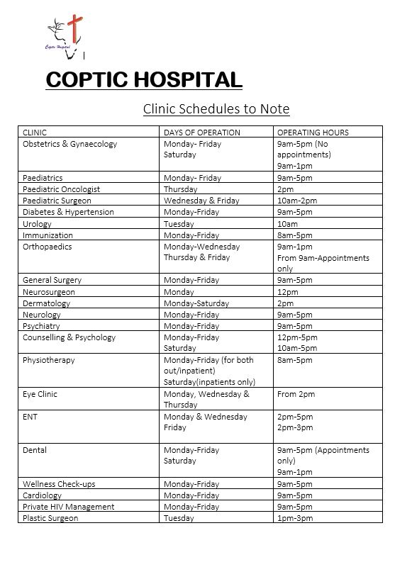 Coptic Hospital Coptic Mission