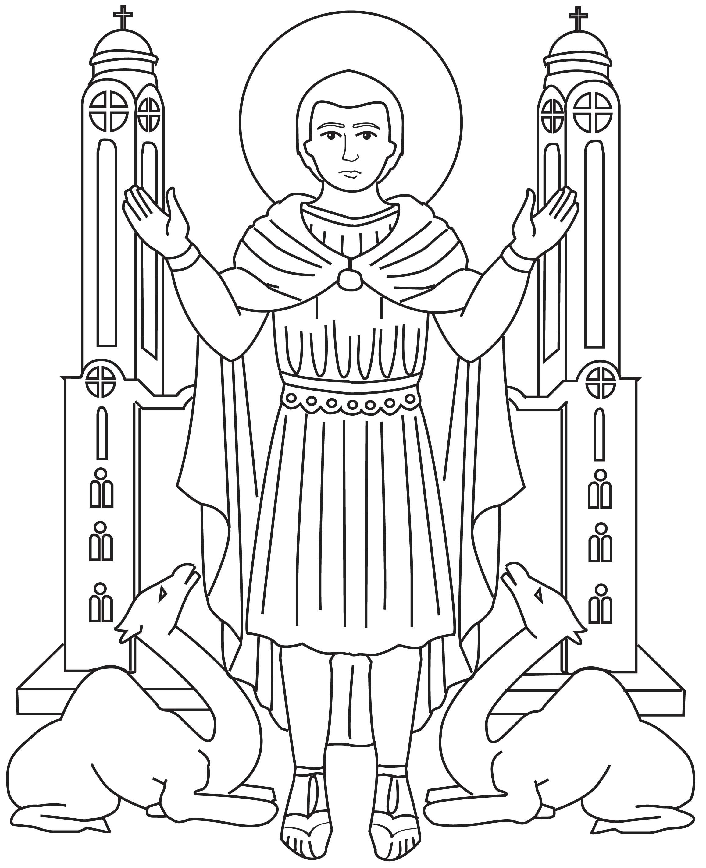 شهيدة موسوعة صور القديسين للتلوين + صفحات تلوين مسيحية للأطفال