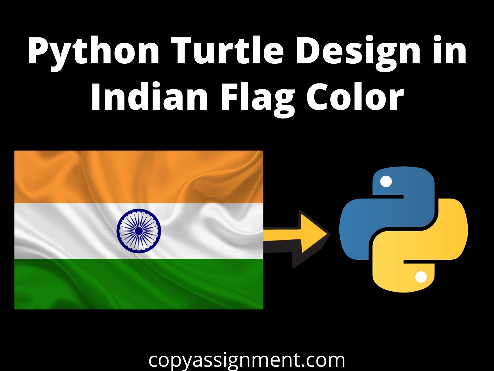 Design Indian Flag Using Python Turtle Images
