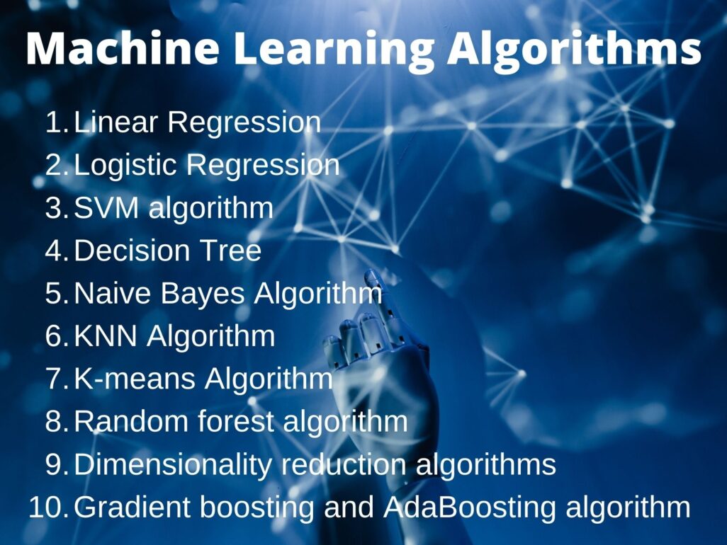 List Of Machine Learning Algorithms CopyAssignment