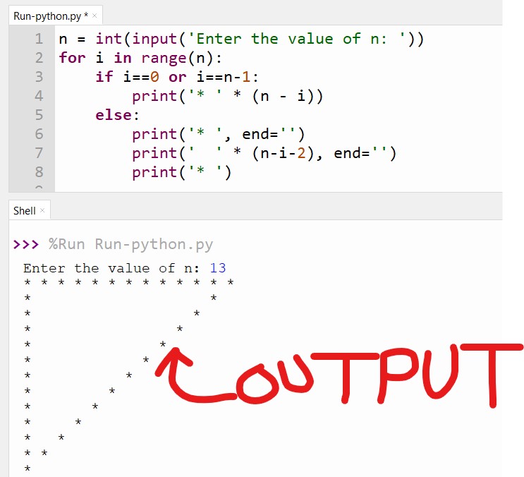 Right Triangle In Python CopyAssignment