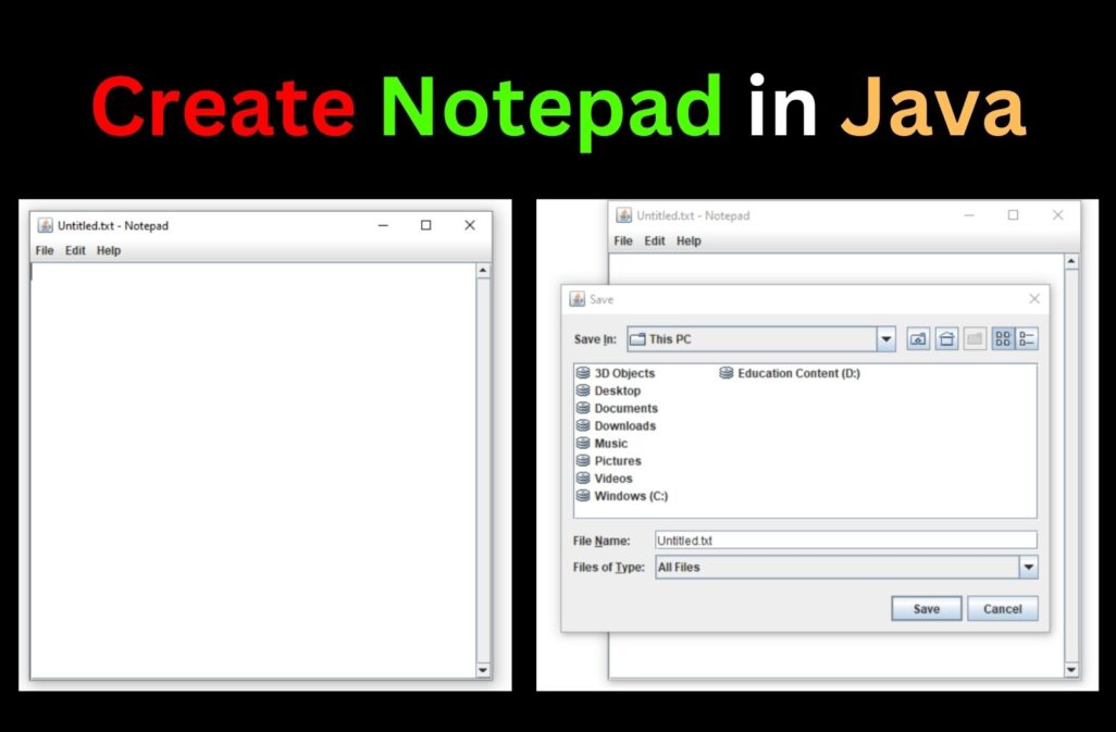 How To Create Notepad In Java? CopyAssignment