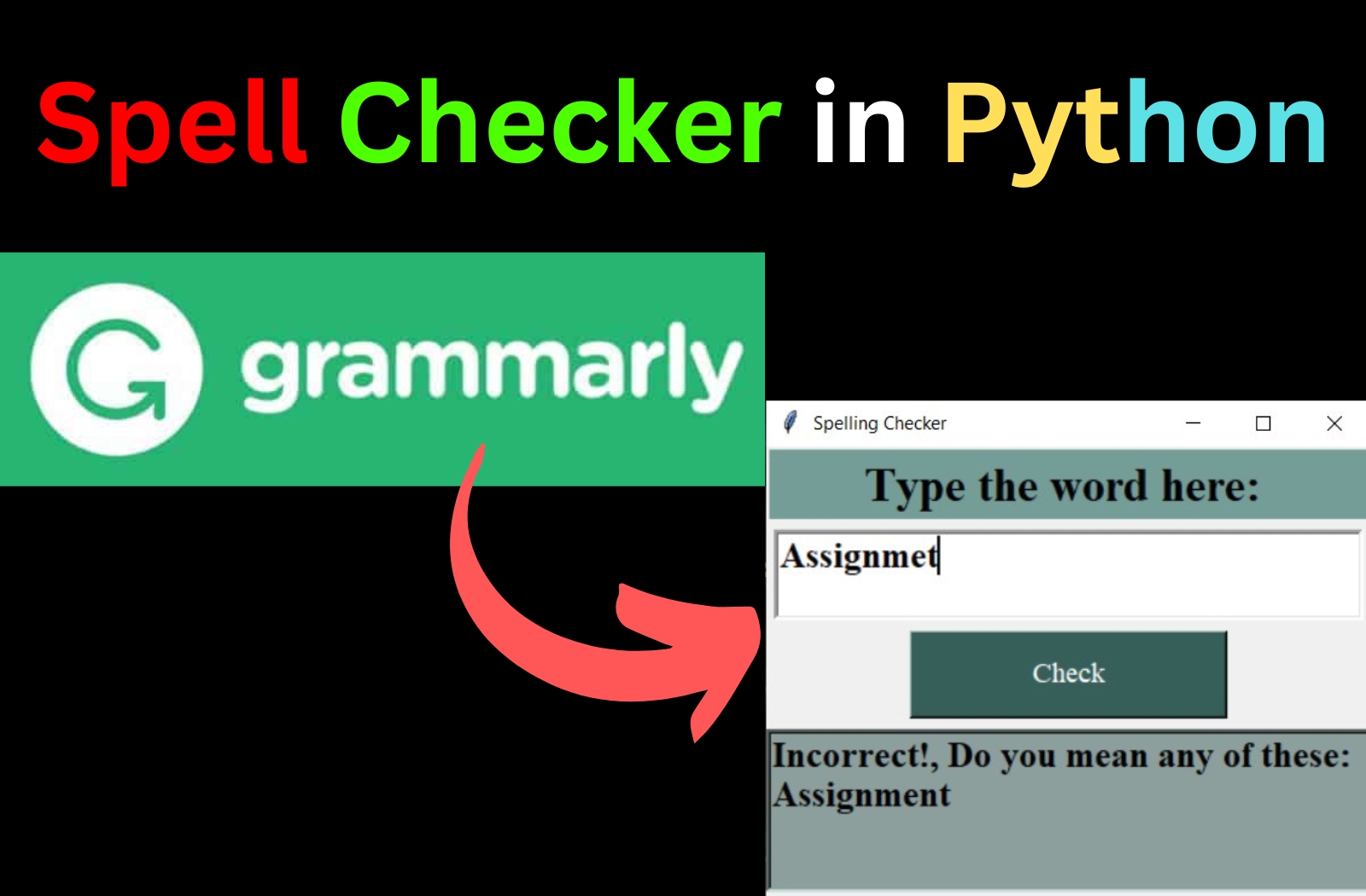 Spell Checker In Python CopyAssignment
