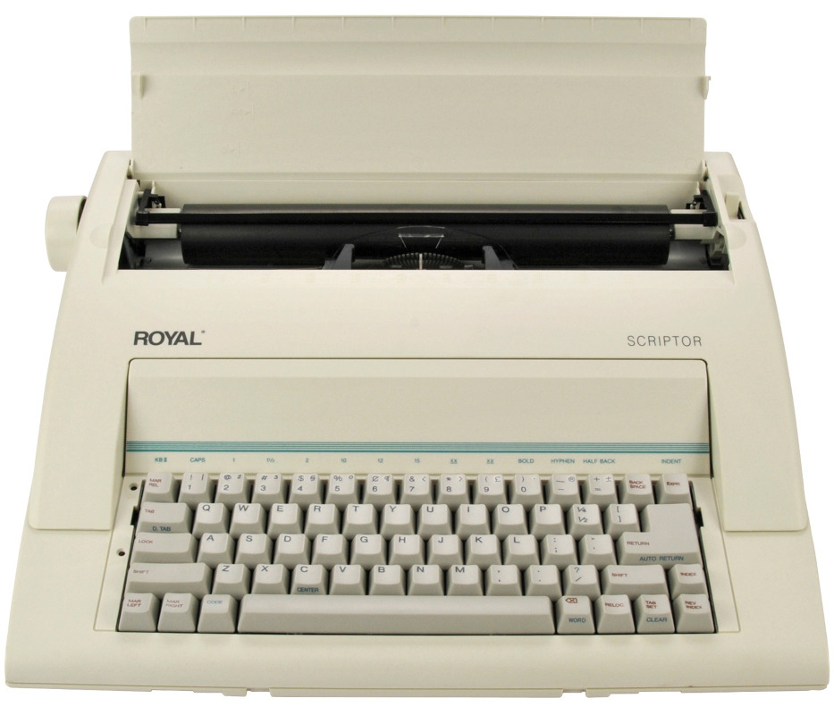 Royal 69149V Scriptor Electronic Typewriter CopyFaxes