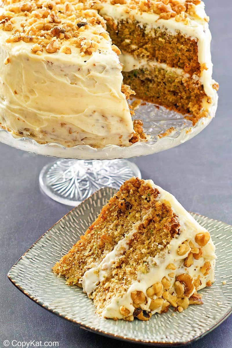 Zucchini Cake with Cream Cheese Frosting CopyKat Recipes