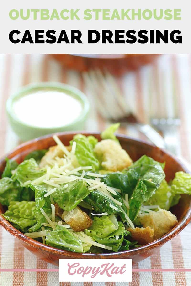 Outback Steakhouse Caesar Salad Dressing Recipe CopyKat Recipes