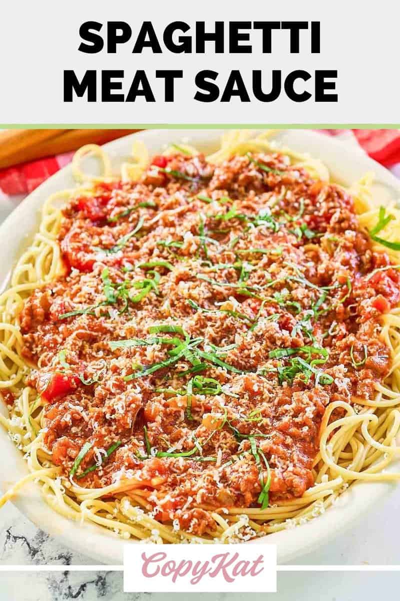 Best Spaghetti Meat Sauce with Ground Beef CopyKat Recipes