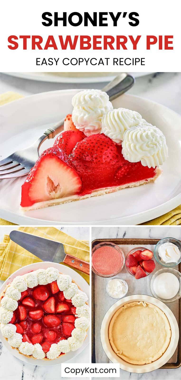 The Best Copycat Shoney's Strawberry Pie Recipe