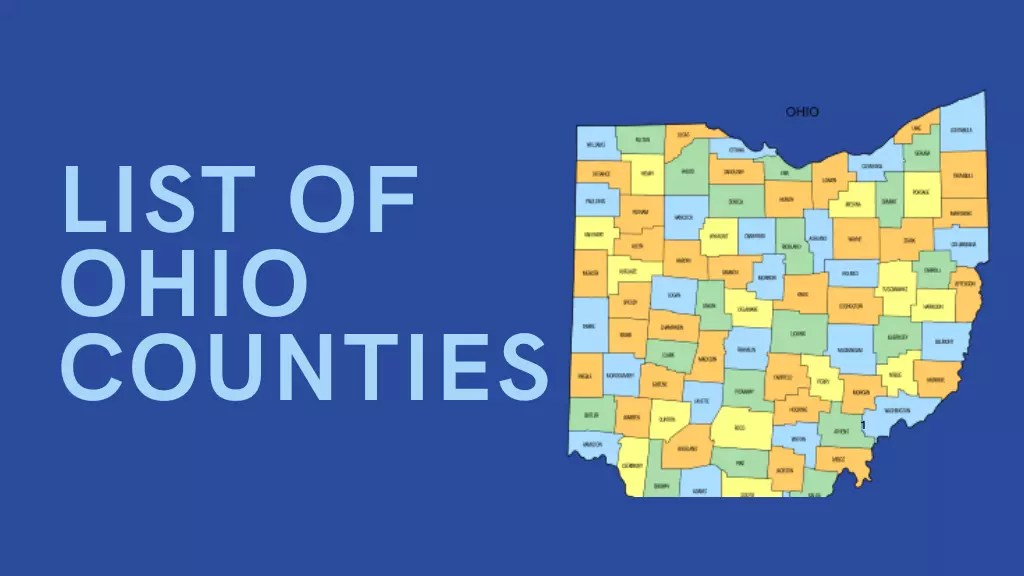 List of Ohio Counties A Comprehensive Guide