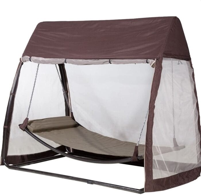 Hammock With Stand And Cover Voici un hamac suspendu avec moustiquaire qui va &ecirc;tre votre meilleur