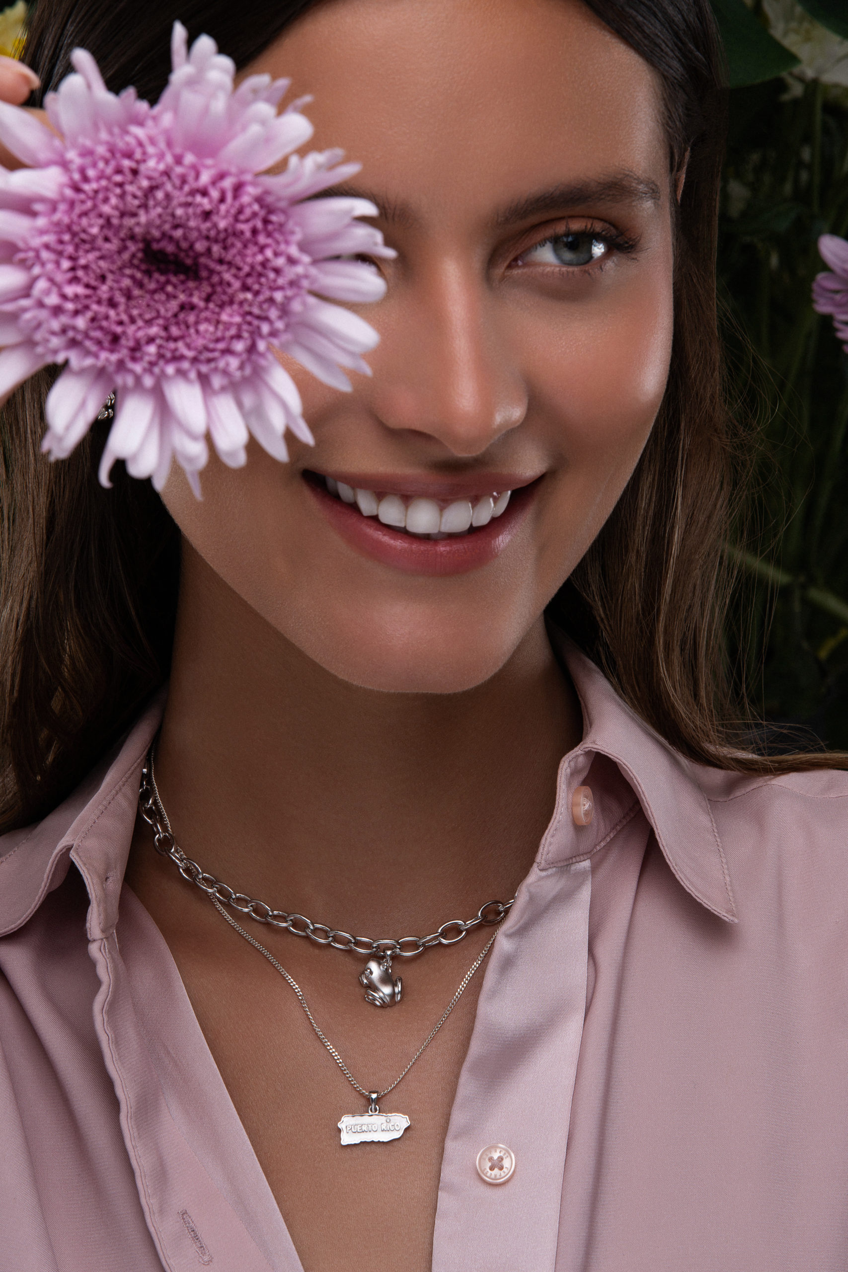 Coquí Frog Link Necklace Sterling Silver .925 18" & 20"