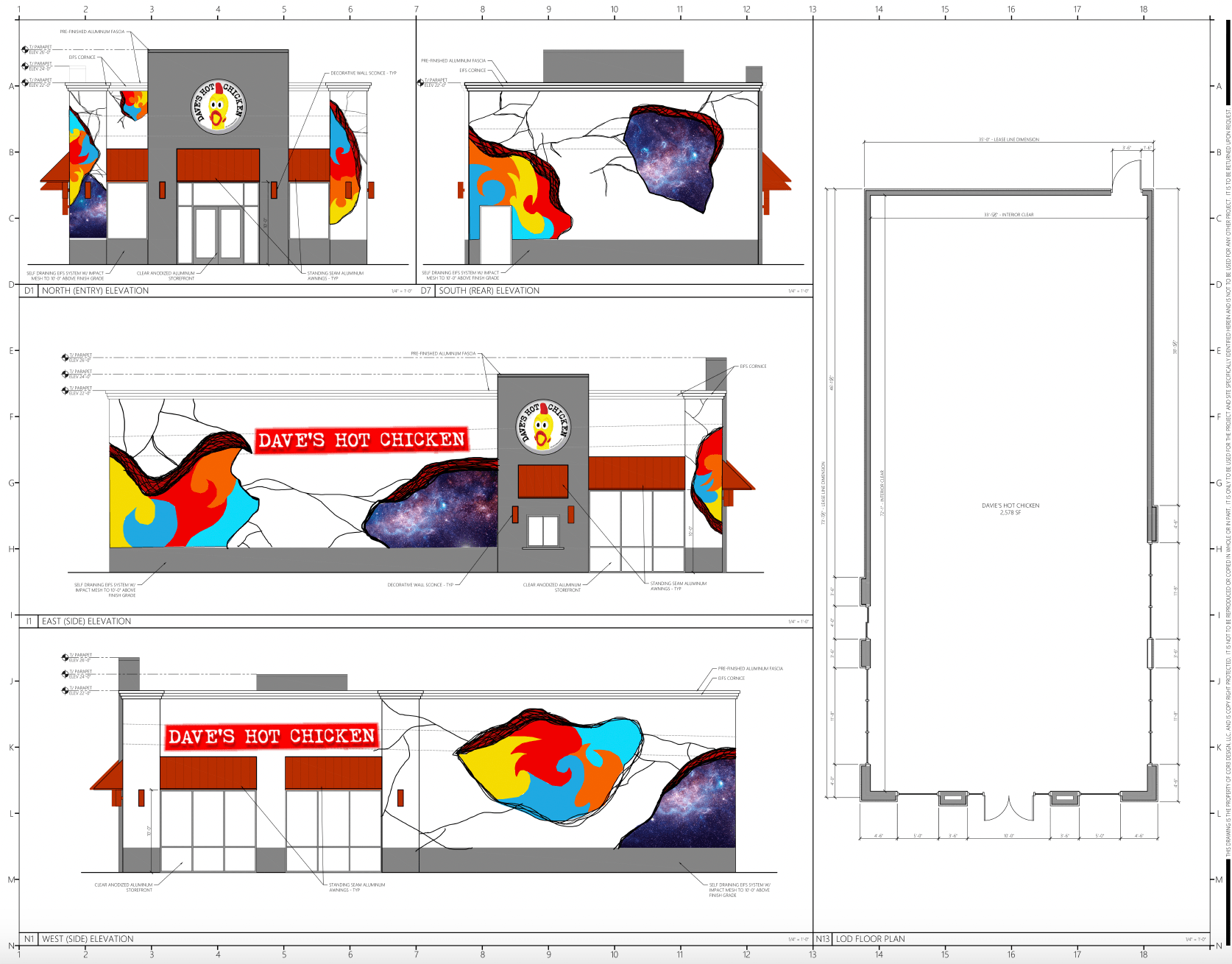 Project Update Dave's Hot Chicken in Greenville, SC COR3 Design Commercial Architects